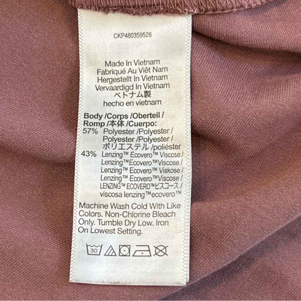 Madewell Mauve Satin Button-Up Blouse - Picture 7 of 9